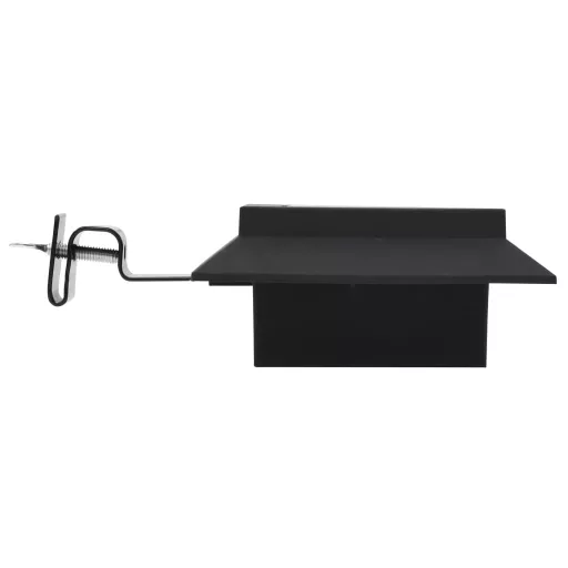 6 db négyszögletes fekete kültéri napelemes LED lámpa, 12 cm
