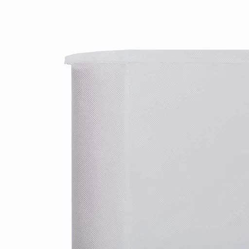 Fehér szövet 3-paneles szélellenző 400 x 120 cm