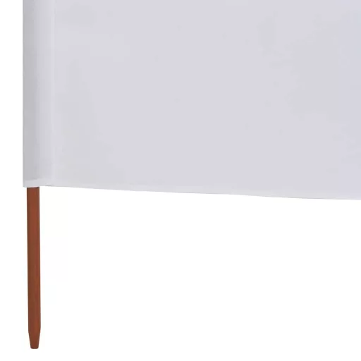 Fehér szövet 3-paneles szélellenző 400 x 120 cm