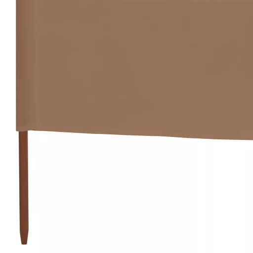 Tópszínű 6-paneles szövet szélellenző 800 x 80 cm