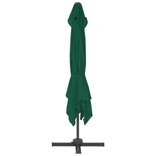 Zöld konzolos kerti napernyő alumíniumrúddal 300 x 300 cm