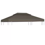   Tópszínű kétszintes pavilon tetőponyva 310 g/m² 4 x 3 m