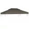 Tópszínű kétszintes pavilon tetőponyva 310 g/m² 4 x 3 m