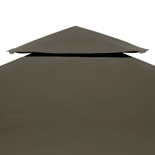 Tópszínű kétszintes pavilon tetőponyva 310 g/m² 4 x 3 m