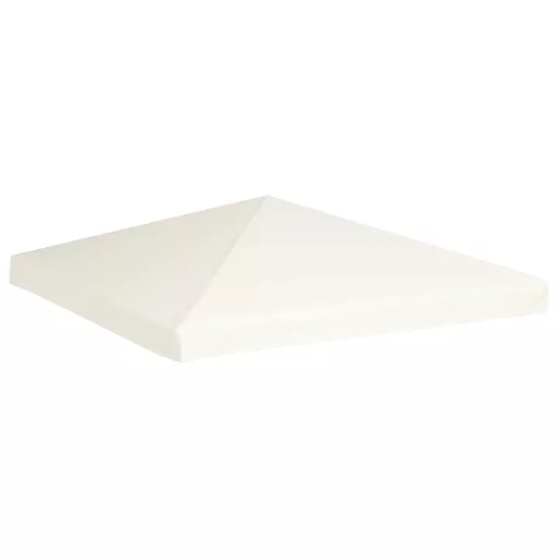 Krémfehér pavilon tetőponyva 310 g/m², 3 x 3 m
