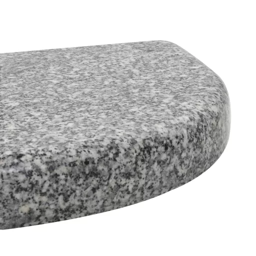 Ívelt szürke gránit napernyőtalp 10 kg