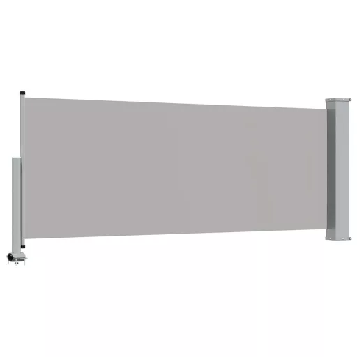 Szürke behúzható oldalsó terasz napellenző 100 x 300 cm