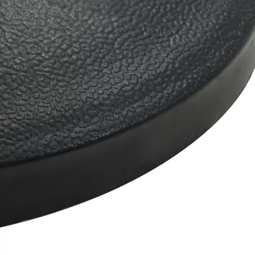 Félkör alakú fekete műgyanta napernyőtalp 15 kg