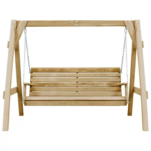 Impregnált fenyőfa kerti hintapad 205 x 150 x 157 cm