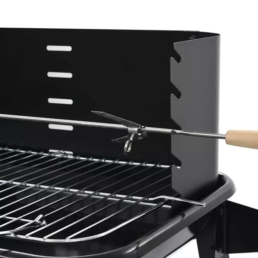Faszenes grillezőállvány kerekekkel