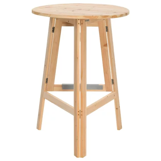 Összecsukható fenyőfa bárasztal 78 cm