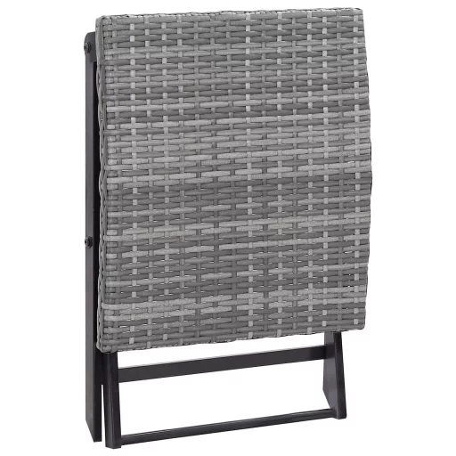 Szürke összecsukható polyrattan ülőke