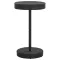 Fekete polyrattan kerti asztal 60,5 x 106 cm