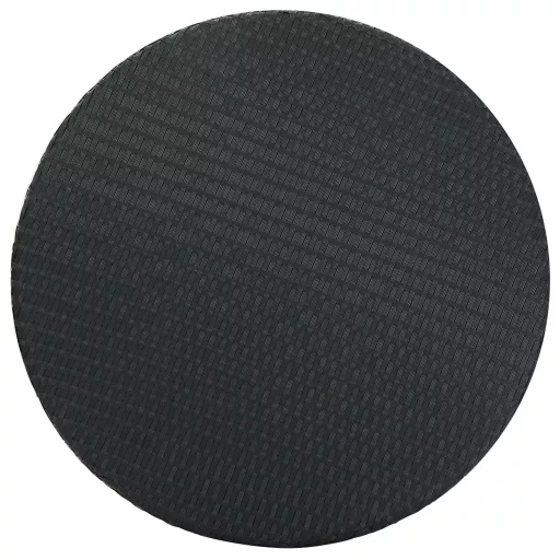 Fekete polyrattan kerti asztal 75,5 x 106 cm