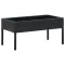 Fekete polyrattan kerti asztal 75 x 40 x 37 cm
