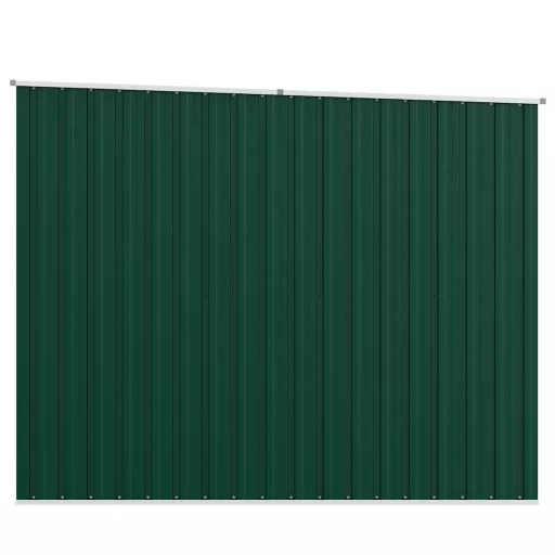 Zöld horganyzott acél kerti fészer 195 x 198 x 159 cm