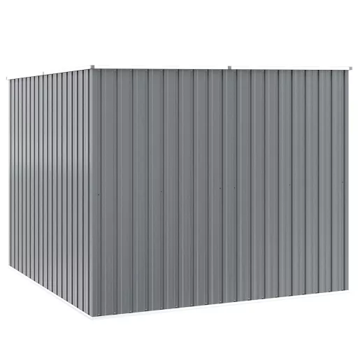 Szürke horganyzott acél kerti fészer 195 x 198 x 159 cm