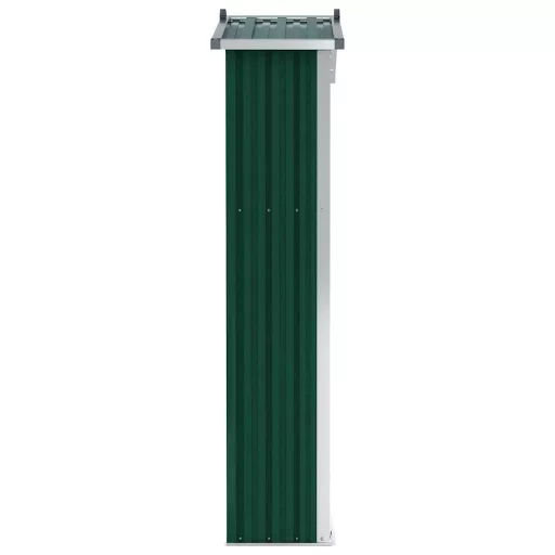 Zöld horganyzott acél kerti fészer 116x45x175 cm