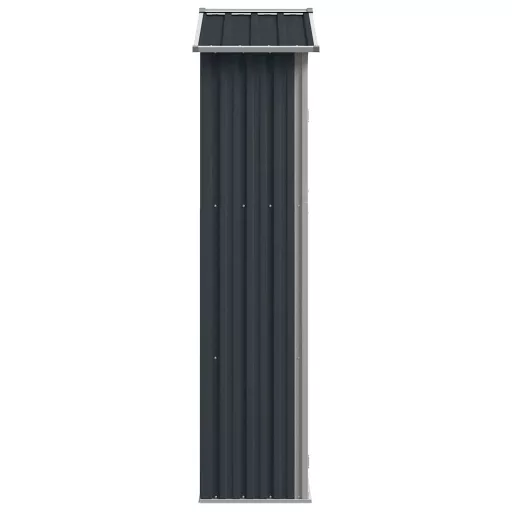 Antracitszürke horganyzott acél kerti fészer 116x45x175 cm