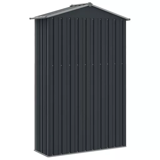 Antracitszürke horganyzott acél kerti fészer 116x45x175 cm
