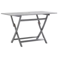   Tömör akácfa összecsukható kerti asztal 120 x 70 x 75 cm