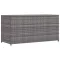 Szürke polyrattan kerti tárolóláda 120 x 50 x 60 cm