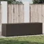 Barna polyrattan kerti tárolóláda 200 x 50 x 60 cm