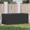 Fekete polyrattan kerti tárolóláda 180 x 90 x 70 cm
