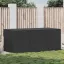 Fekete polyrattan kerti tárolóláda 180 x 90 x 70 cm