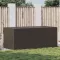 Barna polyrattan kerti tárolóláda 180 x 90 x 70 cm