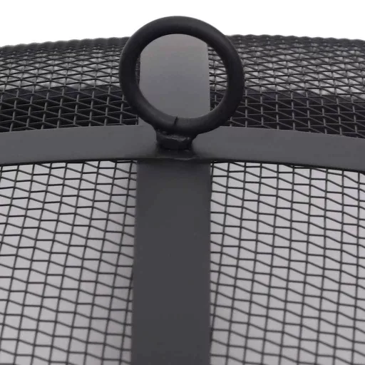 Rozsdamentes acél kültéri tűztál grillráccsal 76 cm