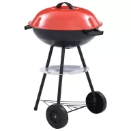 Hordozható XXL faszenes gömbgrill kerekekkel 44 cm