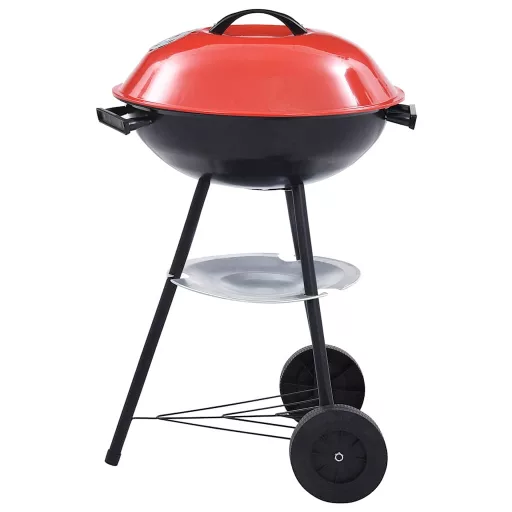 Hordozható XXL faszenes gömbgrill kerekekkel 44 cm