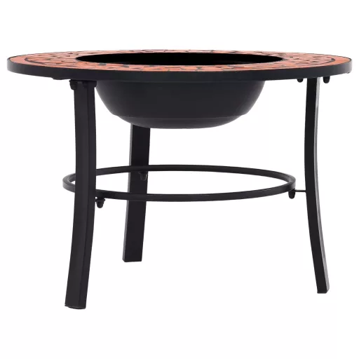 Terrakotta kerámia mozaik tűztál 68 cm