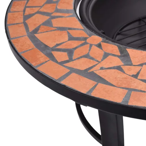 Terrakotta kerámia mozaik tűztál 68 cm