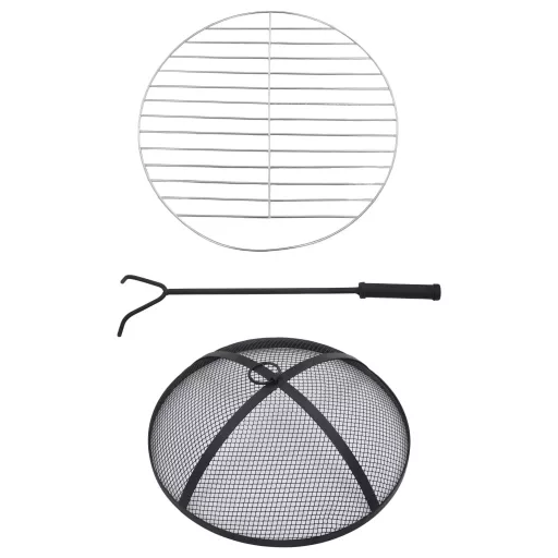 Terrakotta kerámia mozaik tűztál asztallal 68 cm