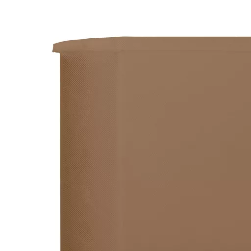 Tópszínű szövet 3-paneles szélfogó 400 x 160 cm