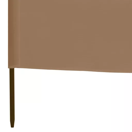 Tópszínű szövet 3-paneles szélfogó 400 x 160 cm
