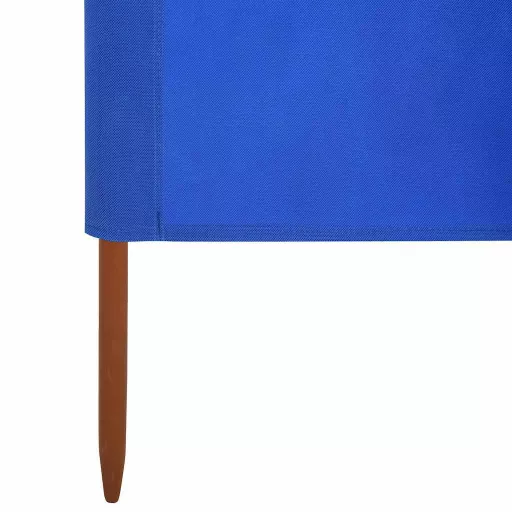 Azúrkék 6-paneles szövet szélfogó 800 x 80 cm