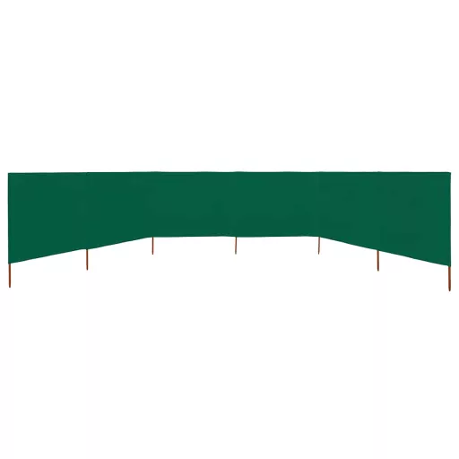 Zöld szövet 6-paneles szélfogó 800 x 160 cm