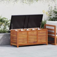 Tömör eukaliptuszfa kerti tárolóláda 117 x 50 x 55 cm