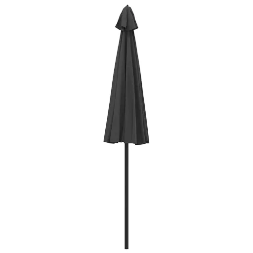 Antracitszürke kültéri napernyő alumíniumrúddal 270 cm