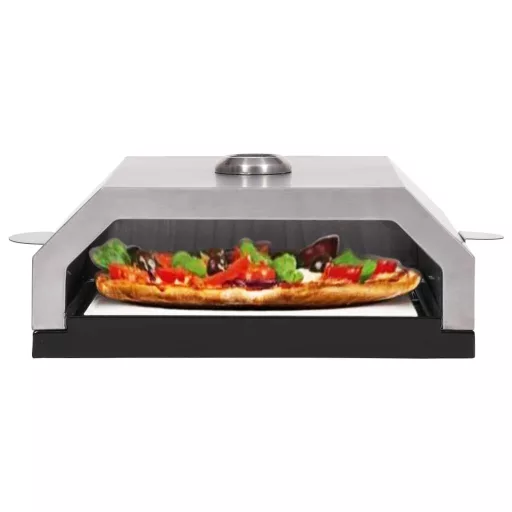 Pizzasütő kerámialappal gázüzemű/faszenes grillezőhöz