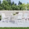 4 db szürke oxford szövet kerti székpárna 40x40x4 cm