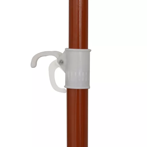 Antracitszürke napernyő acélrúddal 180 cm