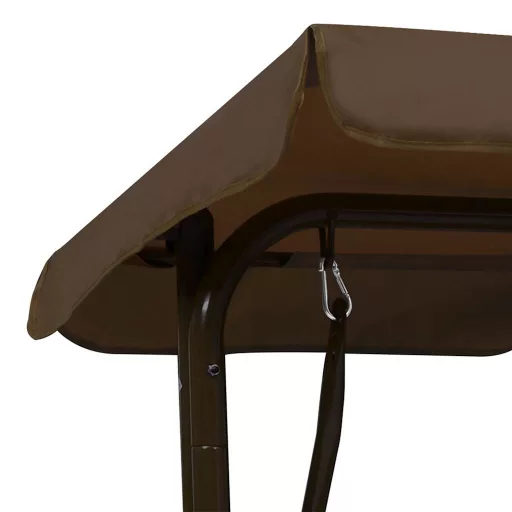 Barna szövet gyermek hintapad 115 x 75 x 110 cm