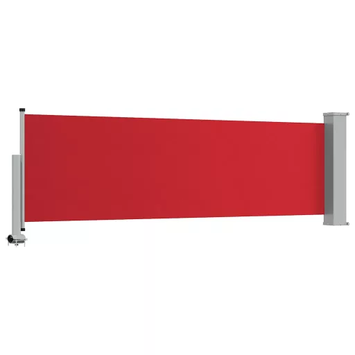 Piros kihúzható oldalsó terasz napellenző 80 x 300 cm