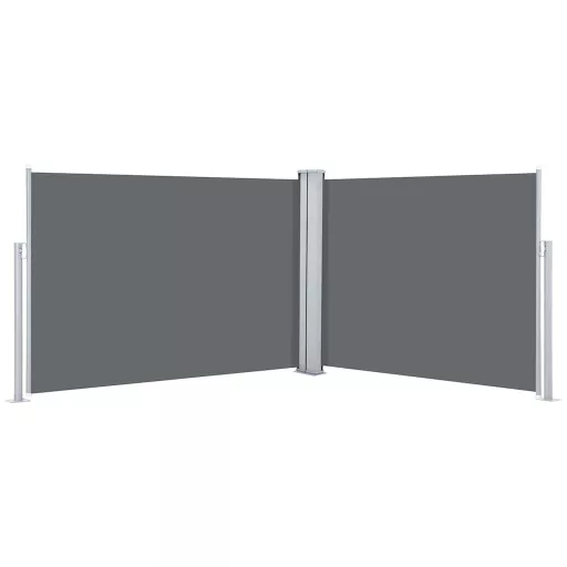 Antracitszürke behúzható oldalsó napellenző 100 x 1000 cm
