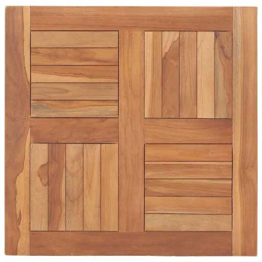Tömör tíkfa asztallap 60 x 60 x 2,5 cm
