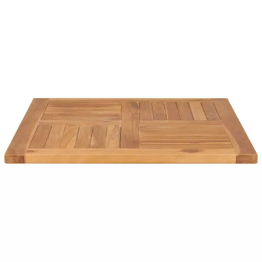 Tömör tíkfa asztallap 70 x 70 x 2,5 cm